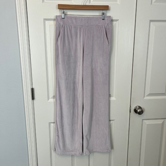 TART 2 Piece Zephyra Lavender Velour Lounge Pant Set Size Large - Picture 5 of 6